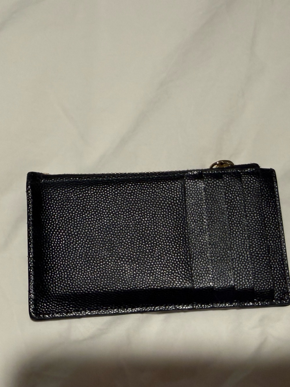 Yves saint laurent ysl wallet Cassandre Matelassé Zipped Card Case in Leather - Picture 5 of 5